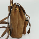 GUCCI Bamboo Backpack Suede Brown Gold 003 58 0030 Auth ep10582-4
