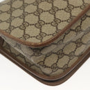 GUCCI GG Supreme Web Sherry Line Bag PVC Beige Gold 001 113 0551 Auth ep10586-15