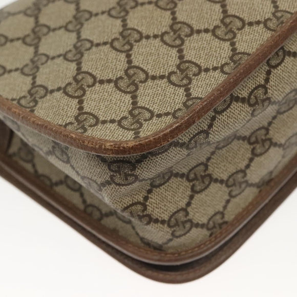 GUCCI GG Supreme Web Sherry Line Bag PVC Beige Gold 001 113 0551 Auth ep10586