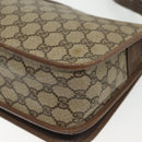 GUCCI GG Supreme Web Sherry Line Bag PVC Beige Gold 001 113 0551 Auth ep10586-16