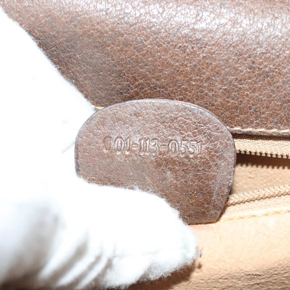 GUCCI GG Supreme Web Sherry Line Bag PVC Beige Gold 001 113 0551 Auth ep10586