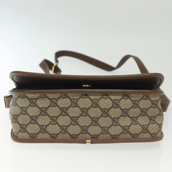 GUCCI GG Supreme Web Sherry Line Bag PVC Beige Gold 001 113 0551 Auth ep10586