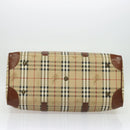 Burberrys Nova Check Boston Bag PVC 2way Beige Auth ep10591-5