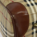 Burberrys Nova Check Boston Bag PVC 2way Beige Auth ep10591-16