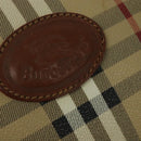 Burberrys Nova Check Boston Bag PVC 2way Beige Auth ep10591-18