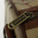 Burberrys Nova Check Boston Bag PVC 2way Beige Auth ep10591-11