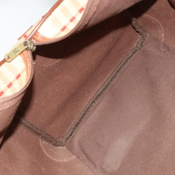 Burberrys Nova Check Boston Bag PVC 2way Beige Auth ep10591