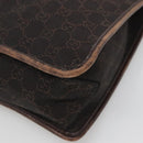GUCCI GG Canvas Shoulder Bag Dark Brown 90656 Auth ep10594-9