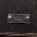 GUCCI GG Canvas Shoulder Bag Dark Brown 90656 Auth ep10594-10