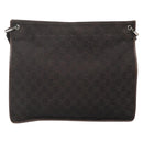 GUCCI GG Canvas Shoulder Bag Dark Brown 90656 Auth ep10594-2