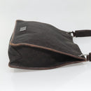 GUCCI GG Canvas Shoulder Bag Dark Brown 90656 Auth ep10594-4