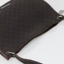 GUCCI GG Canvas Shoulder Bag Dark Brown 90656 Auth ep10594-6