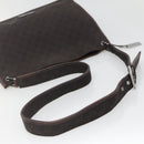 GUCCI GG Canvas Shoulder Bag Dark Brown 90656 Auth ep10594-7