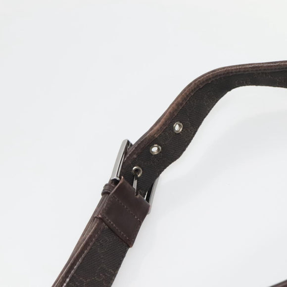 GUCCI GG Canvas Shoulder Bag Dark Brown 90656 Auth ep10594