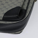 GUCCI Micro GG Supreme Shoulder Bag PVC Navy Gold 001 116 0844 Auth ep10595-13