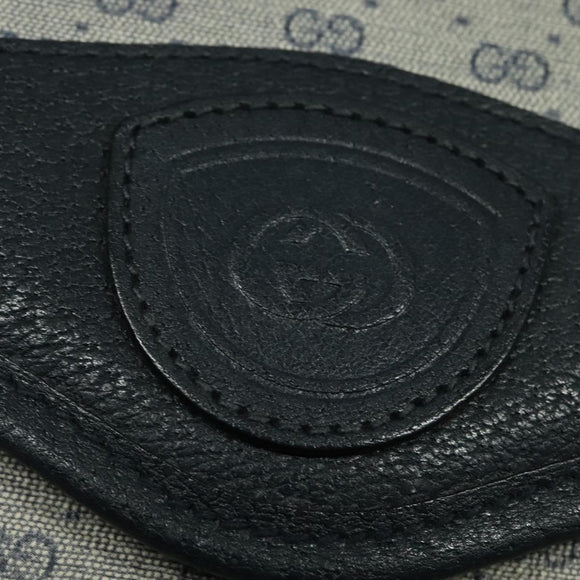 GUCCI Micro GG Supreme Shoulder Bag PVC Navy Gold 001 116 0844 Auth ep10595