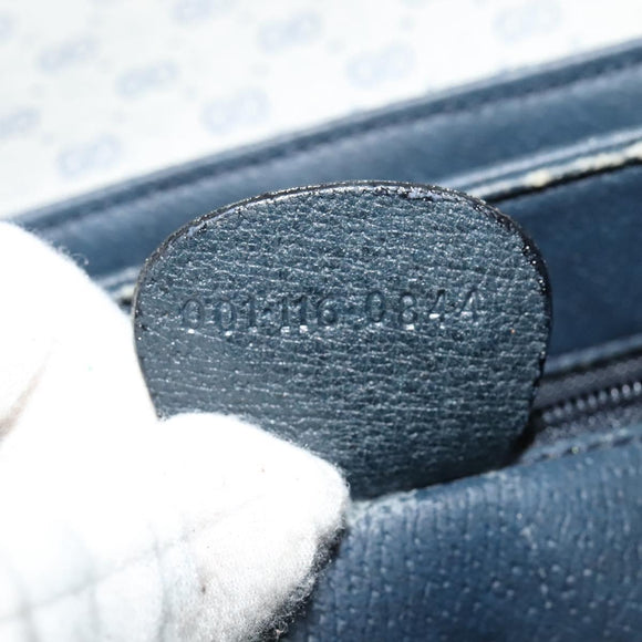 GUCCI Micro GG Supreme Shoulder Bag PVC Navy Gold 001 116 0844 Auth ep10595