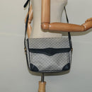 GUCCI Micro GG Supreme Shoulder Bag PVC Navy Gold 001 116 0844 Auth ep10595-23