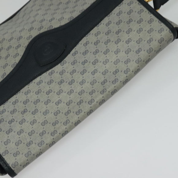 GUCCI Micro GG Supreme Shoulder Bag PVC Navy Gold 001 116 0844 Auth ep10595