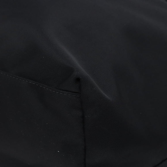 FENDI Tote Bag Nylon Black Gold Auth ep10599