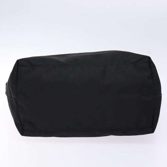 FENDI Tote Bag Nylon Black Gold Auth ep10599