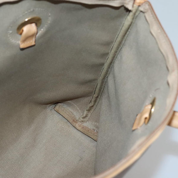 GUCCI Micro GG Supreme Tote Bag PVC Beige Gold 02 4947 39 Auth ep10601