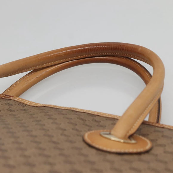 GUCCI Micro GG Supreme Tote Bag PVC Beige Gold 02 4947 39 Auth ep10601