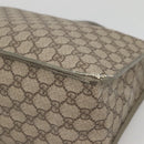 GUCCI GG Supreme Hand Bag PVC Beige Gold 190259 Auth ep10602-10