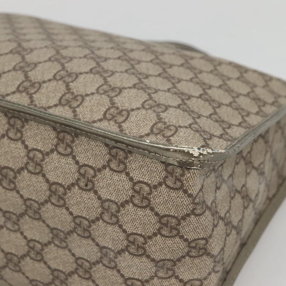 GUCCI GG Supreme Hand Bag PVC Beige Gold 190259 Auth ep10602