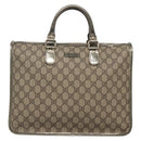 GUCCI GG Supreme Hand Bag PVC Beige Gold 190259 Auth ep10602-2
