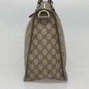 GUCCI GG Supreme Hand Bag PVC Beige Gold 190259 Auth ep10602-4