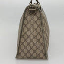GUCCI GG Supreme Hand Bag PVC Beige Gold 190259 Auth ep10602-5