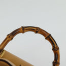 GUCCI Bamboo Backpack Leather Beige Gold 003 2034 0030 Auth ep10604-15
