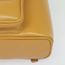 GUCCI Bamboo Backpack Leather Beige Gold 003 2034 0030 Auth ep10604-17