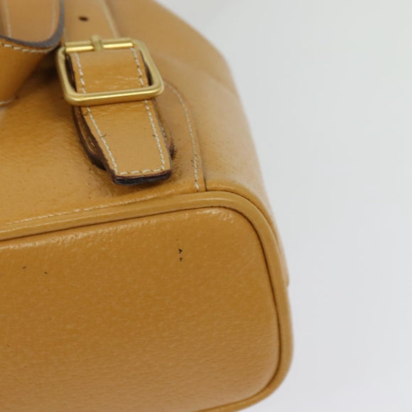 GUCCI Bamboo Backpack Leather Beige Gold 003 2034 0030 Auth ep10604