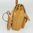 GUCCI Bamboo Backpack Leather Beige Gold 003 2034 0030 Auth ep10604-4