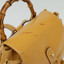 GUCCI Bamboo Backpack Leather Beige Gold 003 2034 0030 Auth ep10604-6