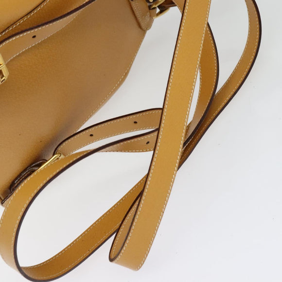 GUCCI Bamboo Backpack Leather Beige Gold 003 2034 0030 Auth ep10604