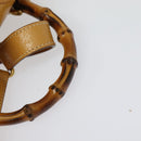 GUCCI Bamboo Backpack Leather Beige Gold 003 2034 0030 Auth ep10604-9