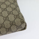 GUCCI GG Supreme Shoulder Bag PVC Beige Silver 223666 Auth ep10605-13