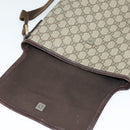 GUCCI GG Supreme Shoulder Bag PVC Beige Silver 223666 Auth ep10605-15