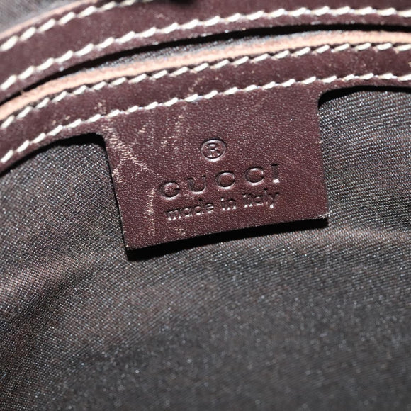 GUCCI GG Supreme Shoulder Bag PVC Beige Silver 223666 Auth ep10605