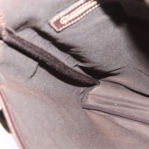 GUCCI GG Supreme Shoulder Bag PVC Beige Silver 223666 Auth ep10605