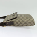 GUCCI GG Supreme Shoulder Bag PVC Beige Silver 223666 Auth ep10605-4