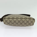 GUCCI GG Supreme Shoulder Bag PVC Beige Silver 223666 Auth ep10605-9