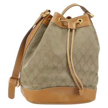 GUCCI GG Canvas Shoulder Bag Beige Gold 001 854 1627 Auth ep10612