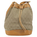 GUCCI GG Canvas Shoulder Bag Beige Gold 001 854 1627 Auth ep10612-2