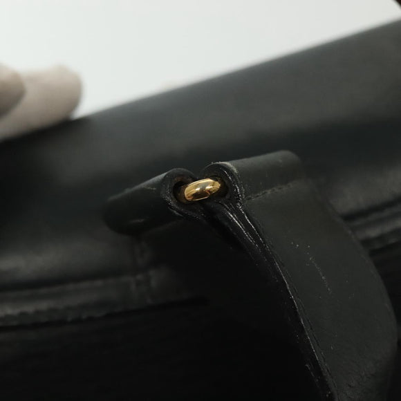 GUCCI Bamboo Backpack Leather Black Gold 003 2058 0016 Auth ep10615