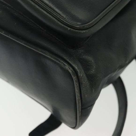 GUCCI Bamboo Backpack Leather Black Gold 003 2058 0016 Auth ep10615