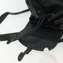 GUCCI Bamboo Backpack Leather Black Gold 003 2058 0016 Auth ep10615-23